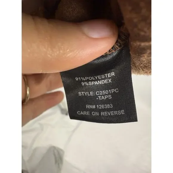 Scully Western Boho Tunic Jacket M/L Brown Paisley Jacquard Button Front Studded - Picture 5 of 8